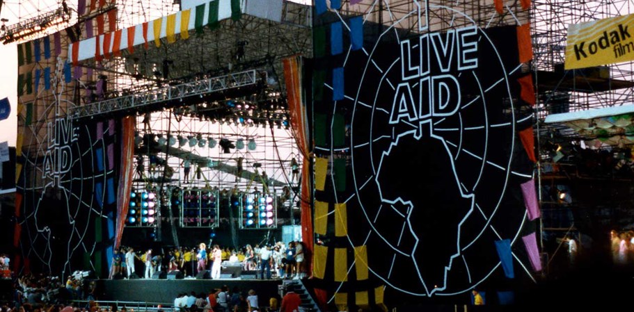 Billede fra Live Aid-koncert